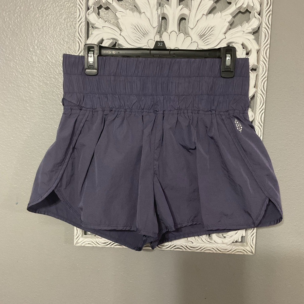 Free People Movement Shorts Womens Purple The Way Home High Rise Lined large B52